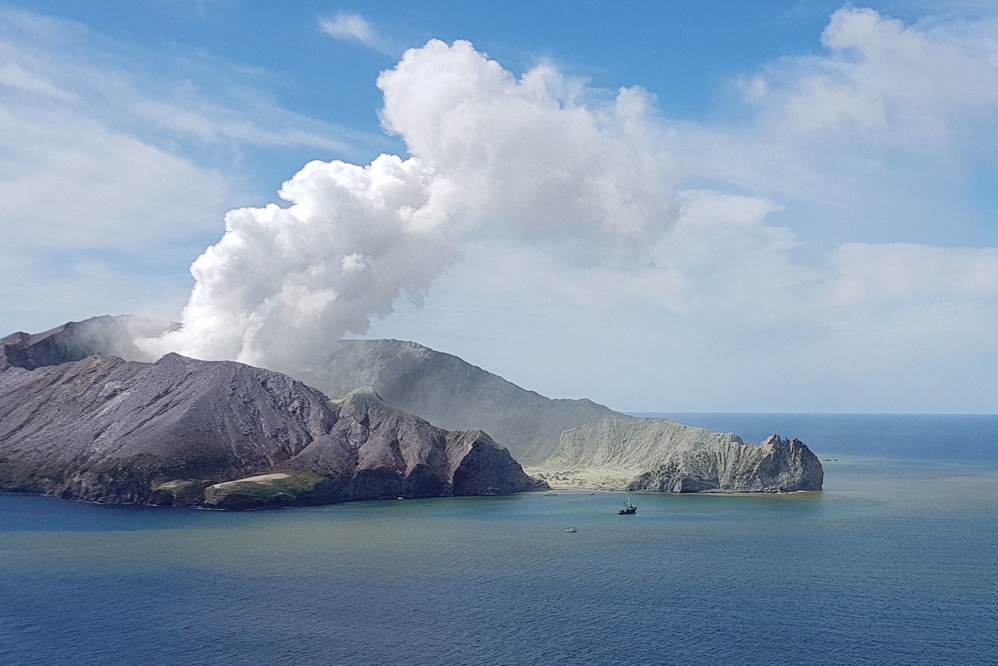 Black sand beach on a volcanic island